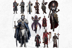 Grimdark Renegades PNG, Punk Fantasy Clipart for Dystopian Product Image 6