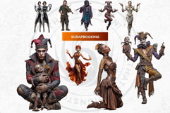 Grimdark Renegades PNG, Punk Fantasy Clipart for Dystopian Product Image 8