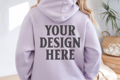 Safety Pink Gildan 18500 Hoodie Mockup, Unisex Sweatshirt Mo Product Image 1