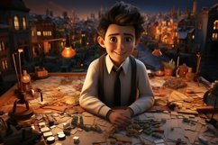 3D Character Boy Urban_Planner with relevant environment Product Image 1