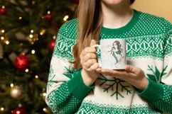 Winter clipart fashion girls knitted sweaters Product Image 7