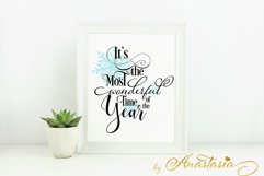 It's the most wonderful time of the year SVG Cutting File - Christmas Quotes Product Image 1