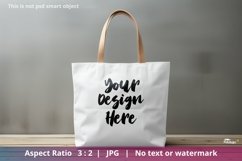 White Blank Canvas Tote Bag Mockup Image 1 Product Image 1