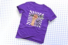3d Female hand holden wrench svg, black girl power Labor day Product Image 2