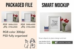 Wooden Frame Smart Mockup PSD &amp; JPG Template Graphic Product Image 2