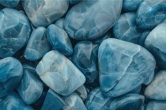 Close-up of polished blue gemstones texture Product Image 1