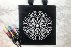Mandala Svg, Mandala Clip Art, Zentangle Svg, Flourish Svg Product Image 4