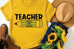 Teacher SVG PNG EPS DXF Files Back To School SVG Cut Files Product Image 3