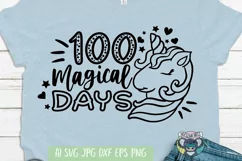 100 Magical Days svg, 100 Days of School svg, Cricut Files Product Image 2