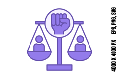 Colored Freedom and Dignity Icon Product Image 1