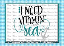 I need Vitamin Sea Junkie SVG Product Image 1