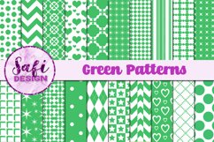 Green Digital Paper Patterns Product Image 1