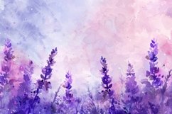 Calm Lavender and Mint Watercolour Background Wallpaper Product Image 1