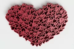 Valentine's Day laser cut file - Heart of Hearts Product Image 5