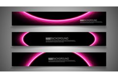Set banner background for your design. vector graphic design Product Image 1