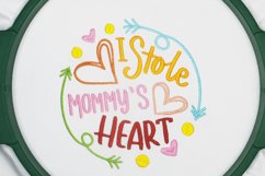 I stole my Mommy's heart. Embroidery design Product Image 2