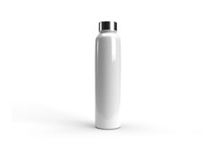 Rounded Long Bottle 3D Mockup Template Photoshop Product Image 2