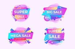 Sale Banners Origami Style Product Image 1