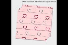 16 Seamless Red and Gray Love Valentine Digital Papers Product Image 6