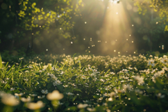 Field of Flowers Background Wallpaper Product Image 1