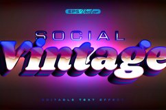 Retro shiny Y2K editable text effect social vintage Product Image 1