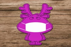 Christmas Reindeer with Face Masks Clipart- COVID Christmas Product Image 4
