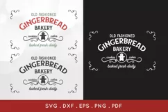 Gingerbread Bakery Christmas Sign svg eps png pdf dxf Product Image 2