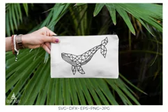 Whale svg Sea life geometric animals sea animals Product Image 3