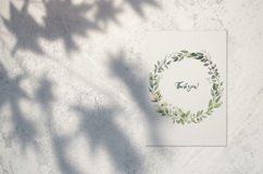 Watercolor Greenery Wreath. Product Image 2