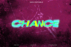 Vibrant Chance Text on Grungy Background, Ready for Design Product Image 1