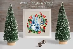 Christmas Gnomes. Christmas Wreath. Christmas Card Product Image 1
