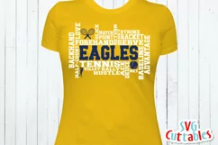 Tennis SVG | Tennis Word Art | Shirt Design Product Image 3