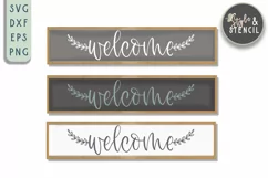 Welcome Home Sign SVG - SVG, PNG, EPS, DXF, Cut File Product Image 4