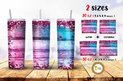 Purple Wooden Skinny Tumbler| 20 Oz & 30 Oz Tumbler Template Product Image 1