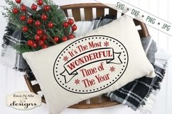 Most Wonderful Time - Christmas - SVG DXF Files Product Image 1