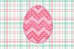 Raggy Chevron Easter Egg Applique Embroidery Files Product Image 4