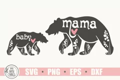 Mama bear svg, baby bear svg, mom life svg Product Image 2