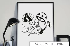 Mushroom svg, Mushrooms png clipart Product Image 4