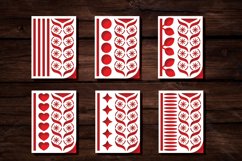 Papercut Decorative Cards Cover Set with Hearts, Leaf, Lines Product Image 3