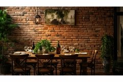 dining brick interior Product Image 1