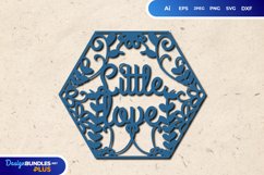 Little Love Papercut SVG Product Image 1