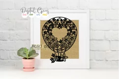 Hot air balloon paper cut design SVG / DXF / EPS / PNG files Product Image 7