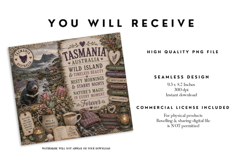 Tasmania Wild Island Tumbler Wrap PNG Product Image 2