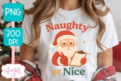 Santa PNG, Naughty or nice PNG sublimation Product Image 3