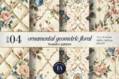 Vintage Floral Wallpaper |Ornamental Flower Pattern Product Image 1