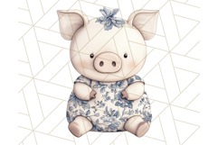 Blue Floral Stuffed Animal Clipart PNG, Cute Stuffed Animals Product Image 2