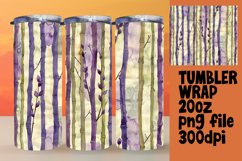 Dynamic Floral Stripe Tumbler Collection Product Image 1