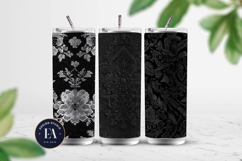 Black Lace Pattern, Gothic Lace Digital Paper Product Image 2