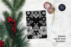 Black Lace Pattern, Gothic Lace Digital Paper Product Image 4