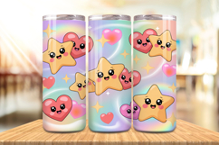 Valentine’s Day Kawaii Hearts Tumbler Wrap PNG Big Bundle Product Image 11